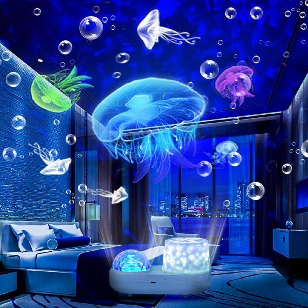 DreamGlow™ Ocean Projector – Whale, Jellyfish & Butterfly Night Light