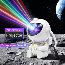 DreamGlow™ Astronaut Galaxy Projector – 360° Star & Nebula Night Light