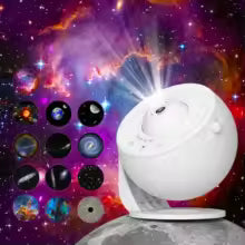 DreamGlow™ Galaxy Projector – 13 Planetarium Films | HD Star Projector