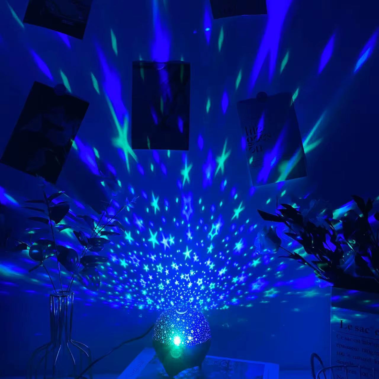 DreamGlow™ RGB Galaxy Projector – Star & Moon LED Night Light